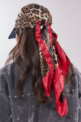 Brimmed Scarf Hat Leopard