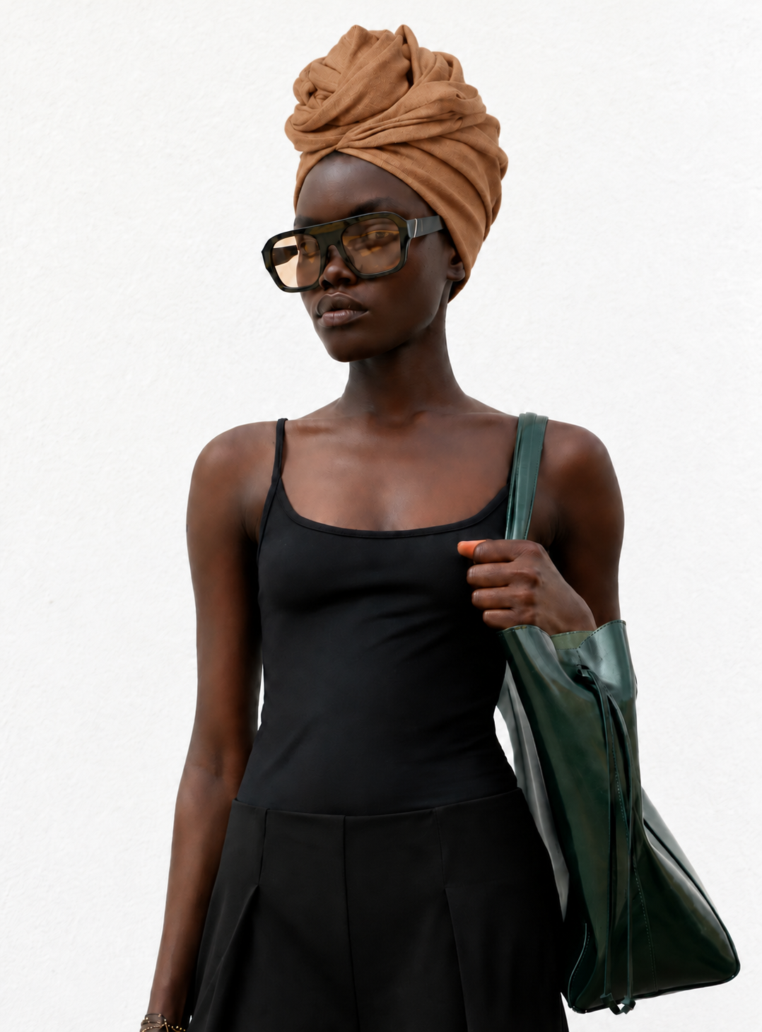 AFRICAN WIRE LINEN TURBAN