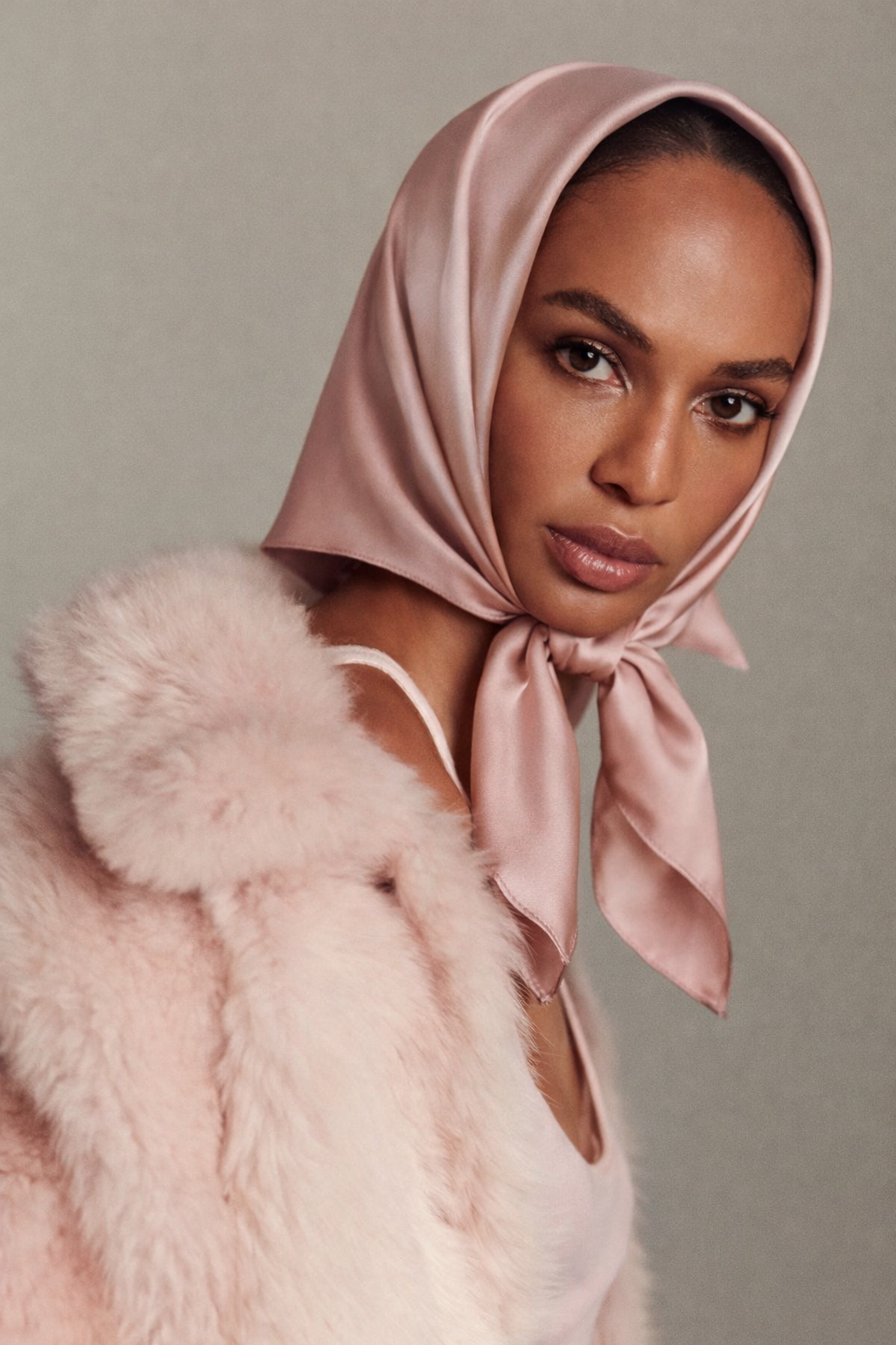 Vintage Satin Silk Pink