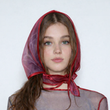 Organza Babushka Bonnet Two tone