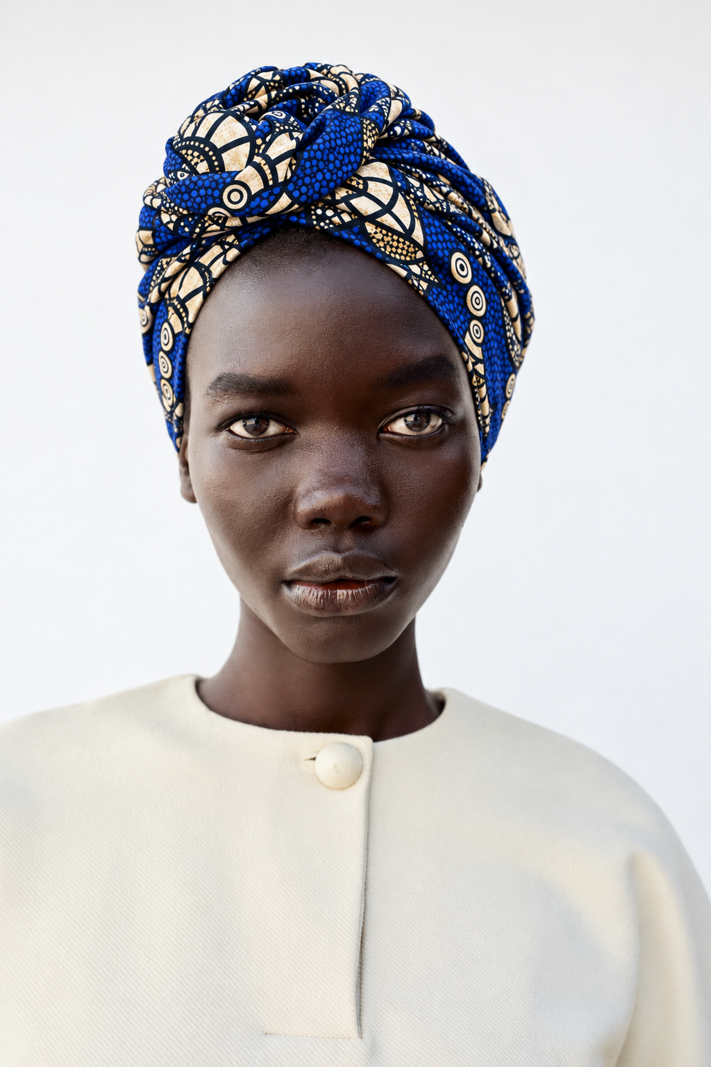 AFRICAN WIRE TURBAN EYES