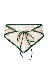 Cody Crochet Bandana Green