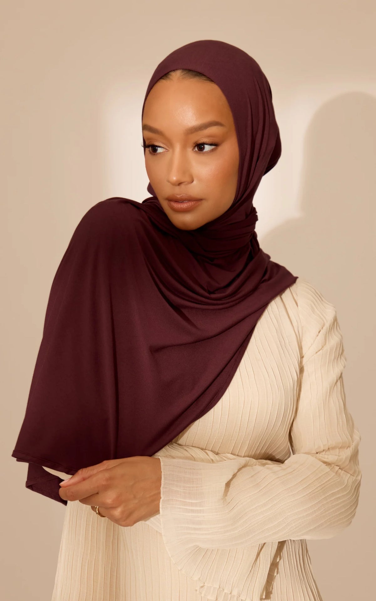 Signature Jersy Hijabs Burgundy