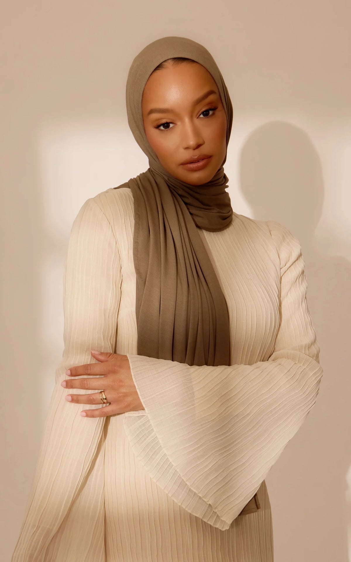 Signature Jersey Hijabs Truffle Brown