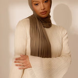 Signature Jersey Hijabs Truffle Brown