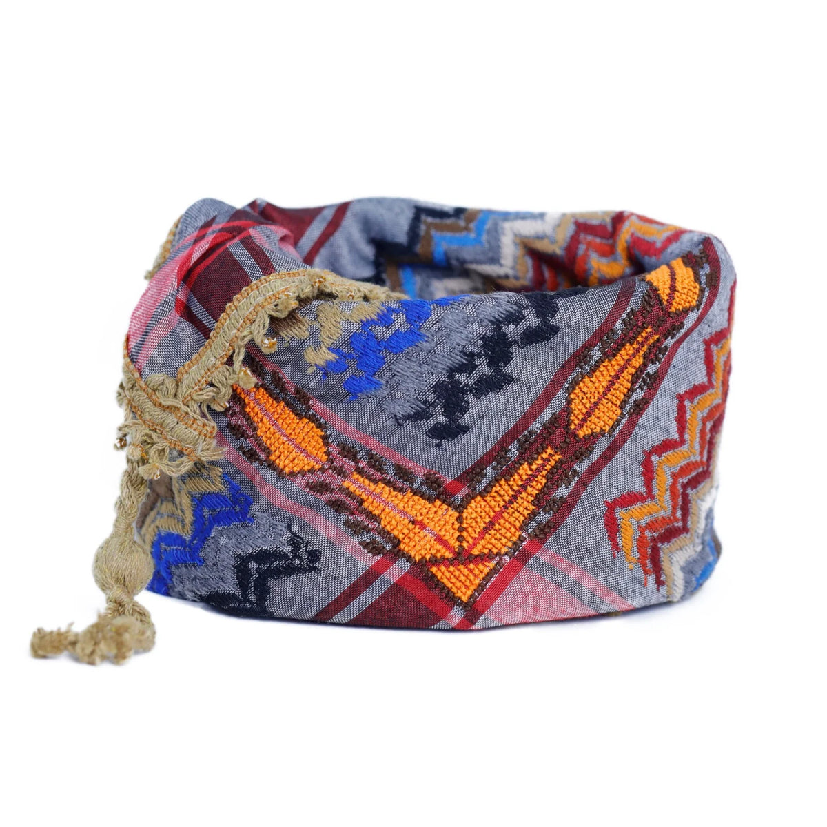 KUFIYA WRAP GRAY