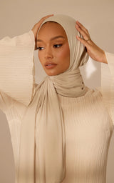 Signature Jersy Hijabs Beige