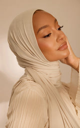Signature Jersy Hijabs Beige
