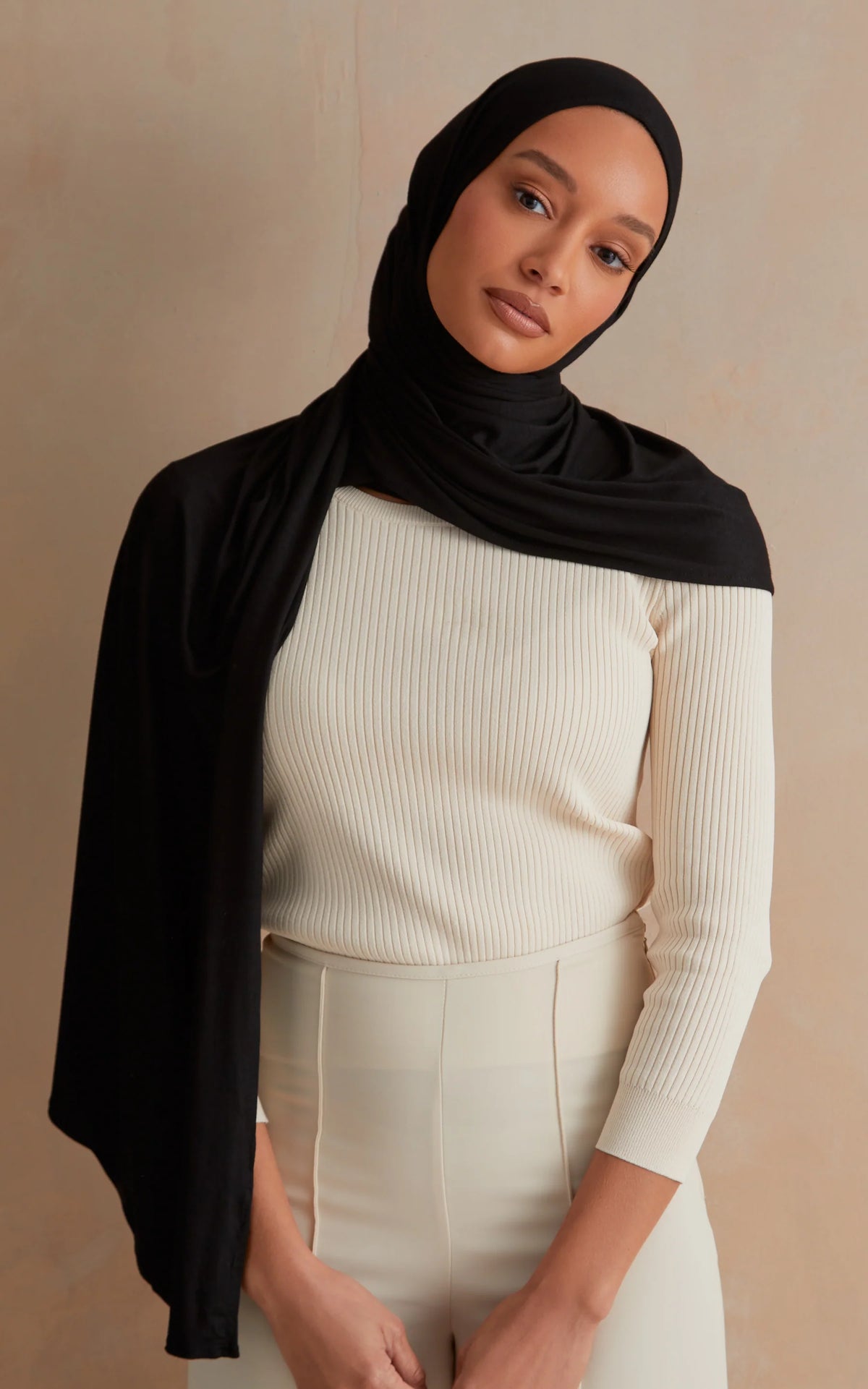 Signature Jersey Hijabs Black