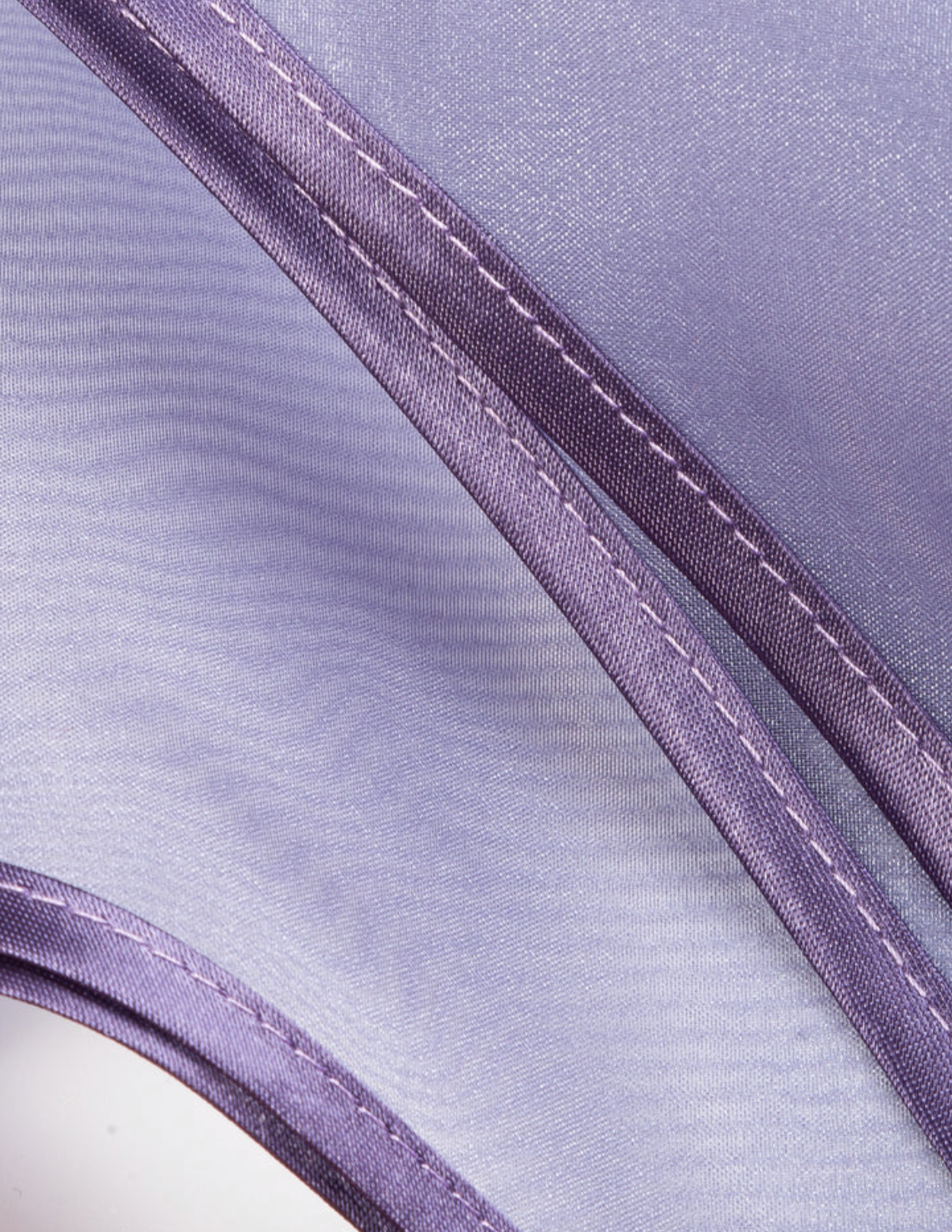 Organza Babushka Bonnet Oyster Deep Purple