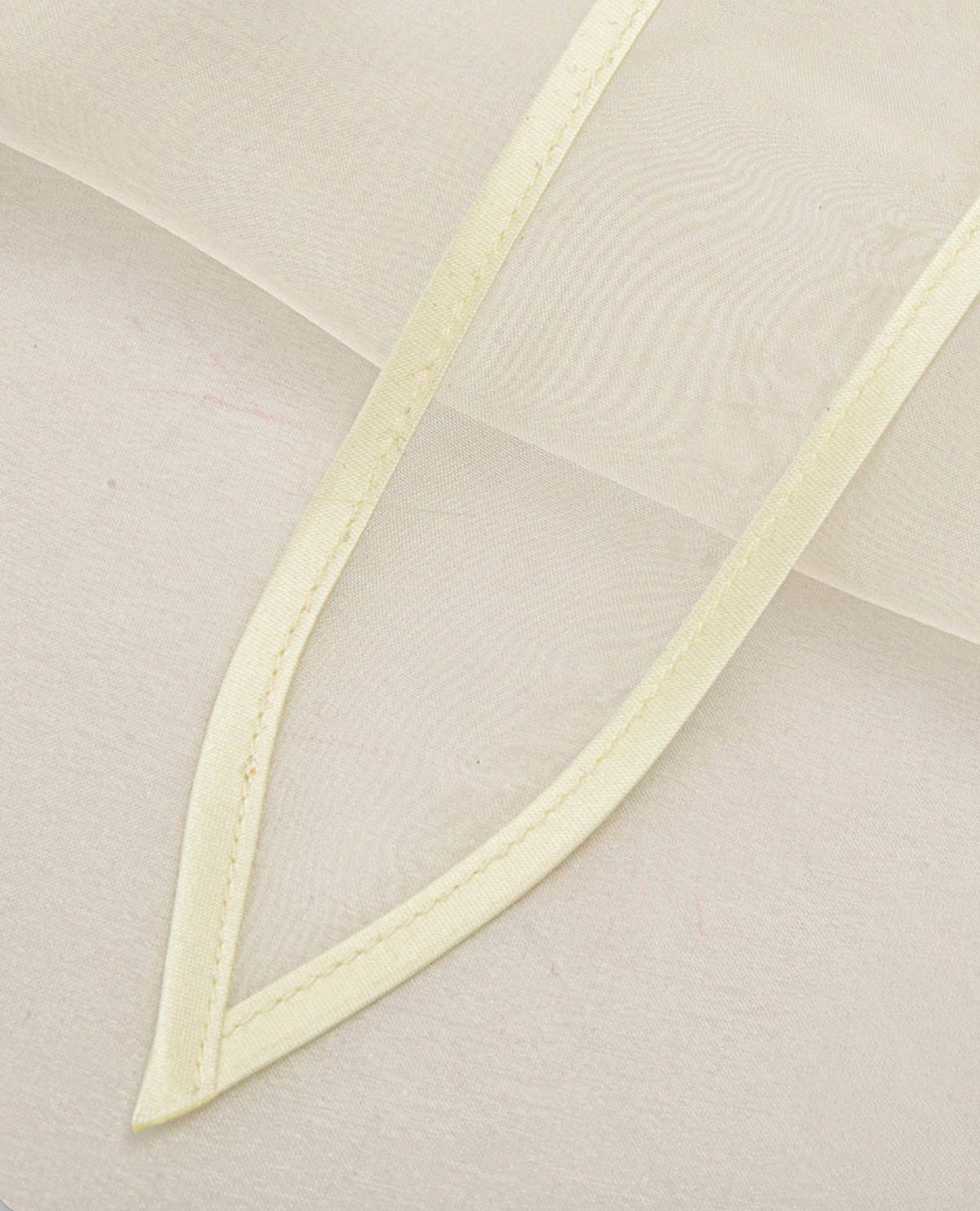 Organza Babushka Bonnet Oyster White