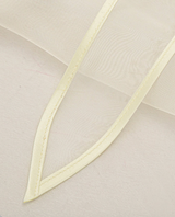 Organza Babushka Bonnet Oyster White