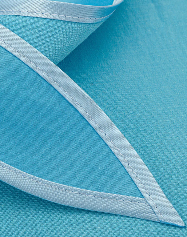 Satin Babushka Bonnet Turquoise