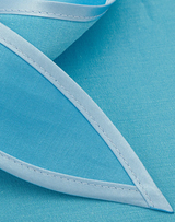 Satin Babushka Bonnet Turquoise