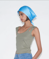 Satin Babushka Bonnet