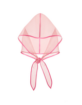 Organza Babushka Bonnet Baby Pink