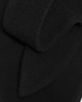 Fleece Babushka Bonnet Black