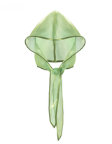 Organza Babushka Bonnet Matcha
