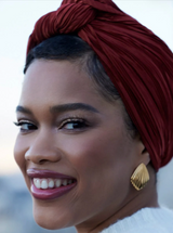 Pleated Bandana Turban Terracotta