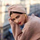 Egyptian Turban Pink Beige