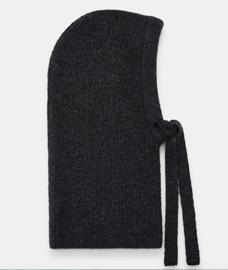 Surlaclava RIBBED KNIT hoodie Grey