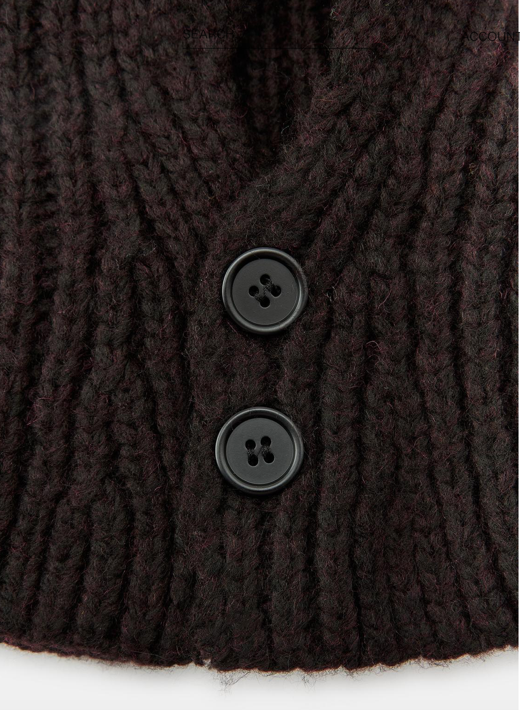 Surlaclava hoodie WITH BUTTONS BROWN