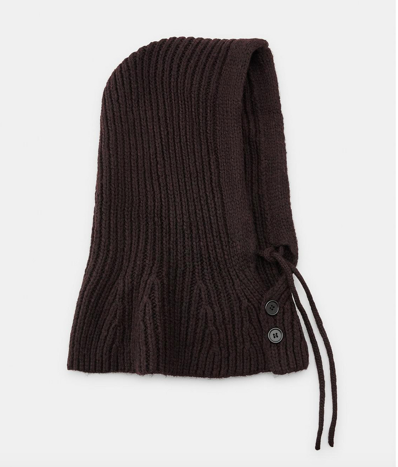 Surlaclava hoodie WITH BUTTONS BROWN