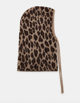 Surlaclava LEOPARD PRINT KNIT HOODIE
