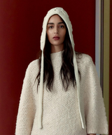 Surlaclava CROCHET FLOWER BONNET hoodie