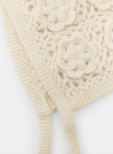 Surlaclava CROCHET FLOWER BONNET hoodie