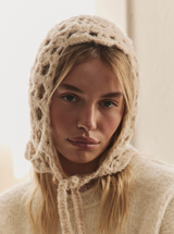 Surlaclava SCALLOPED BONNET HOODIE