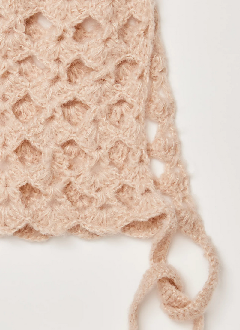 Surlaclava SCALLOPED BONNET HOODIE