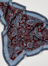 Triangle Bandana Paisley Blue