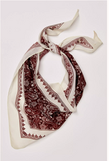 Triangle Bandana Paisley Burgundy