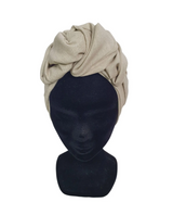 WIRE FULL CAP TURBAN BEIGE