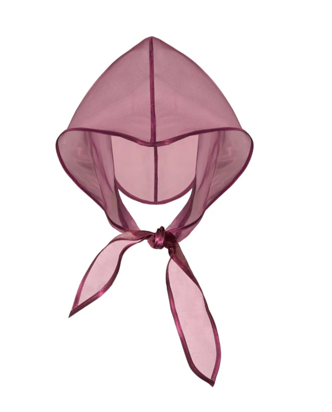 Organza Babushka Bonnet Cherry