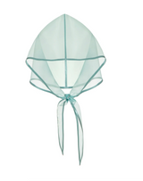 Organza Babushka Bonnet Teal