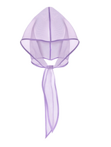 Organza Babushka Bonnet Lilac
