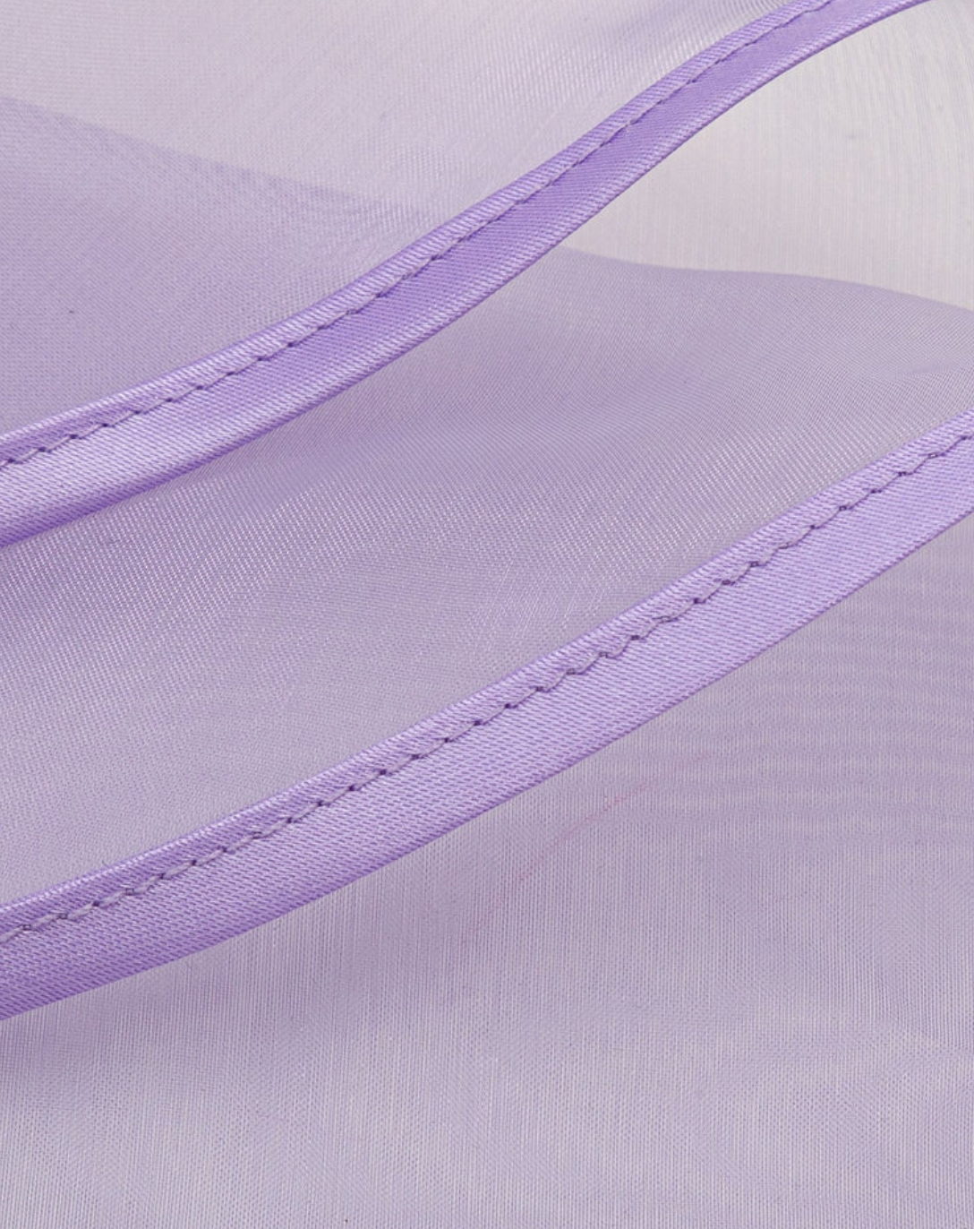 Organza Babushka Bonnet Lilac