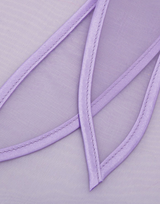 Organza Babushka Bonnet Lilac