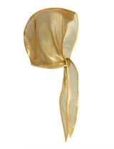 Organza Babushka Bonnet Caramel