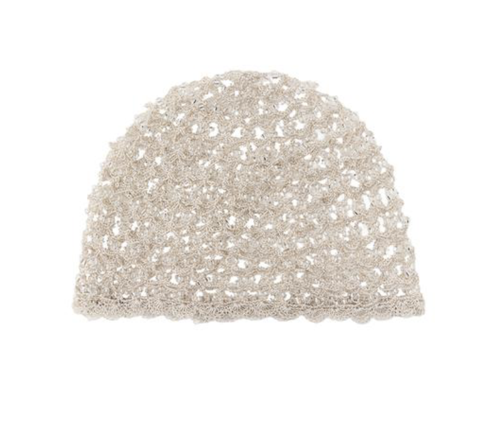 CROCHET BEADED SKULLCAP