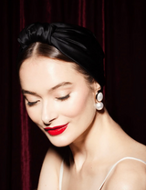 SILK PARISIAN TURBAN BLACK