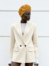 AFRICAN WIRE LINEN TURBAN