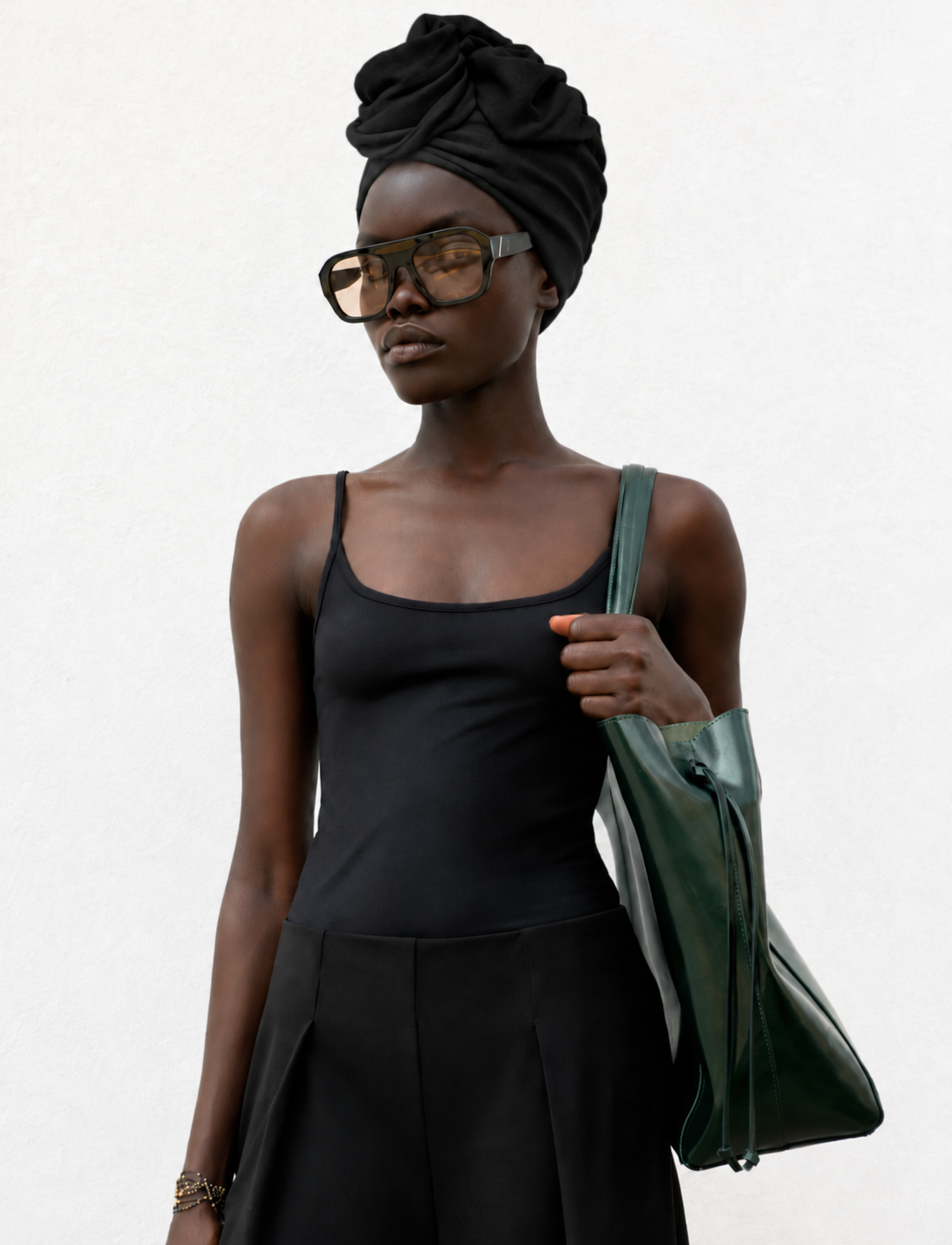 AFRICAN WIRE TURBAN BLACK