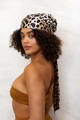 Satin Pre-tied Bandana Leopard