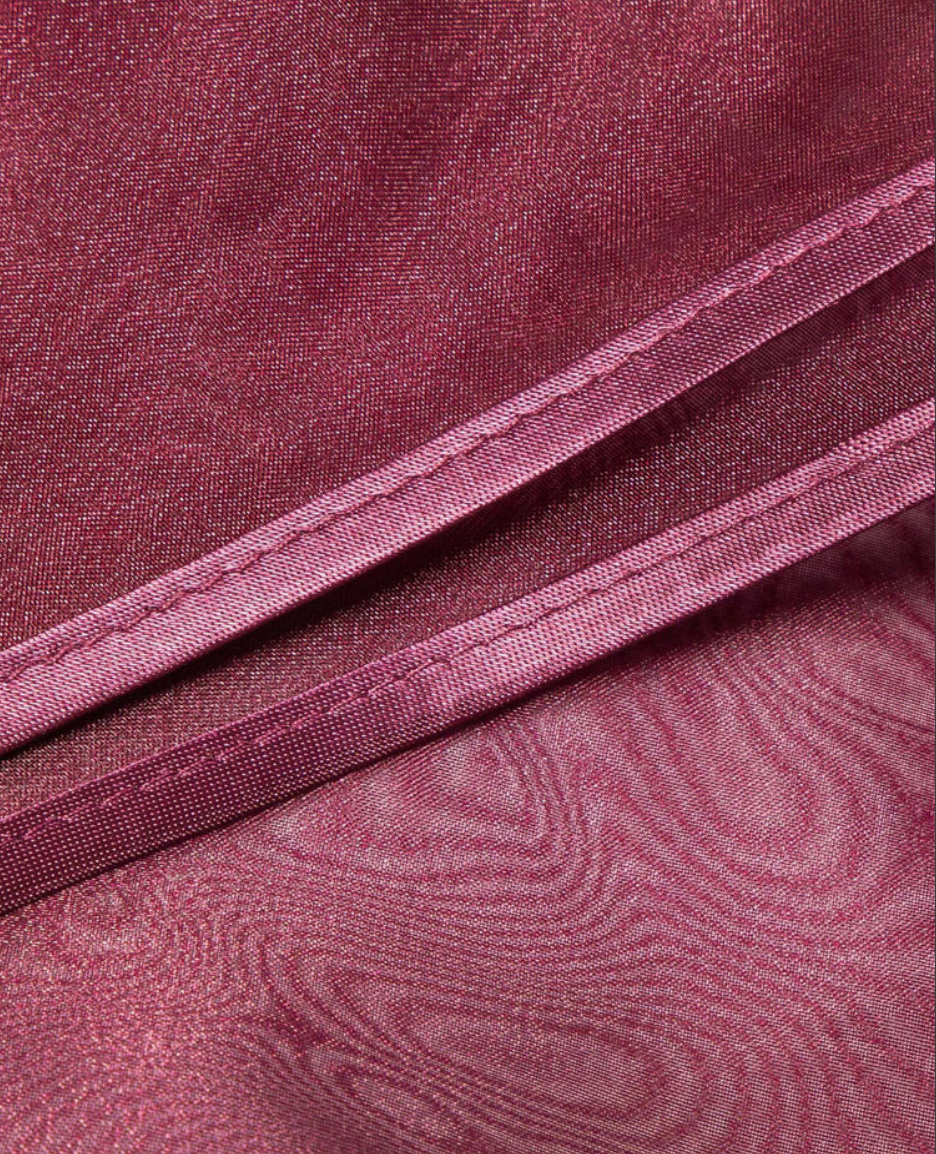 Organza Babushka Bonnet Cherry