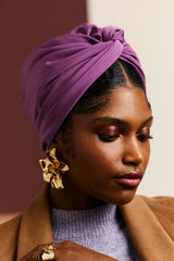 CUBAN WIIRE TURBAN LILAS