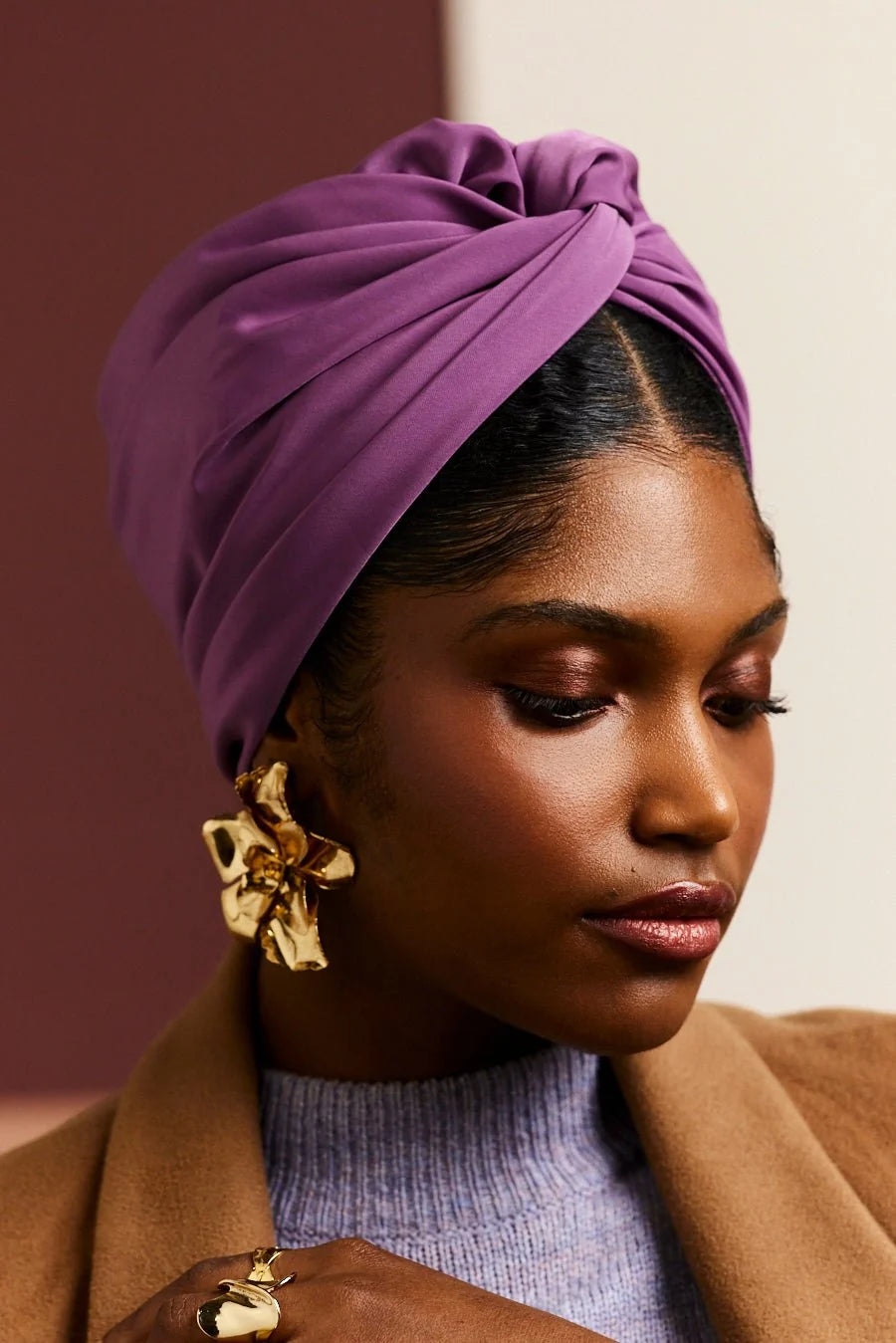 CUBAN WIIRE TURBAN LILAS