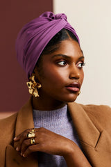 CUBAN WIIRE TURBAN LILAS